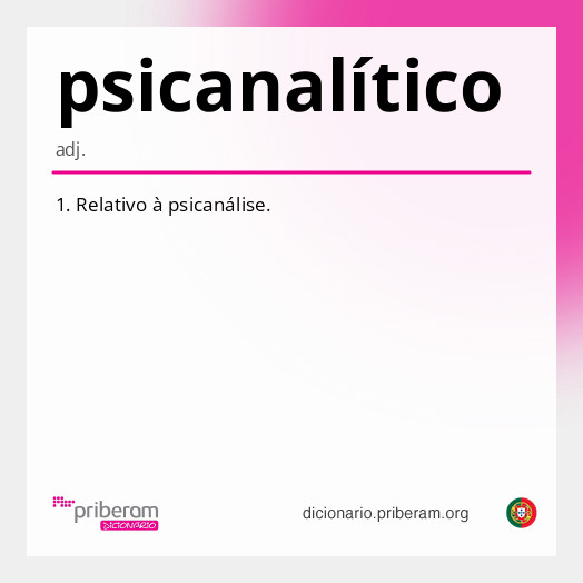 psicanalítico