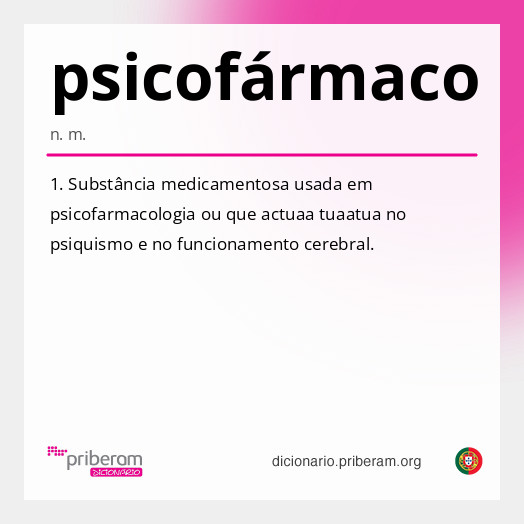 Significado de psicofármaco