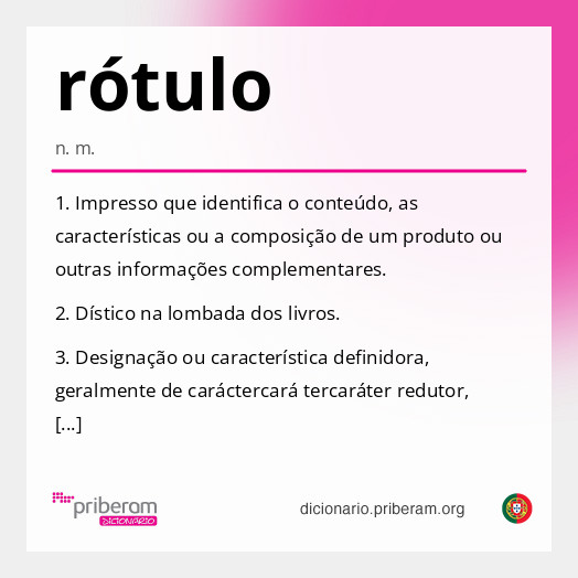 rótulo