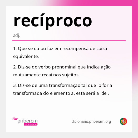 recíproco