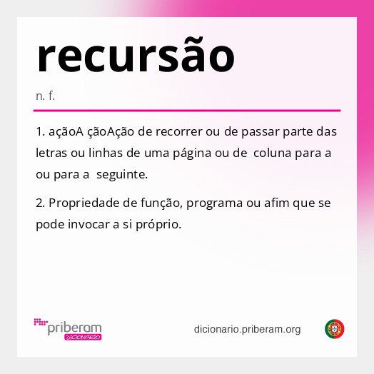 Significado de recursão