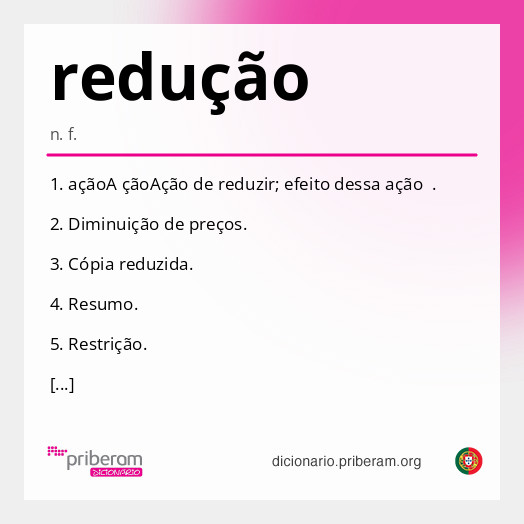 redução