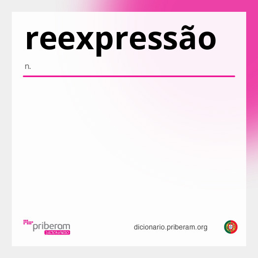 Significado de reexpressão