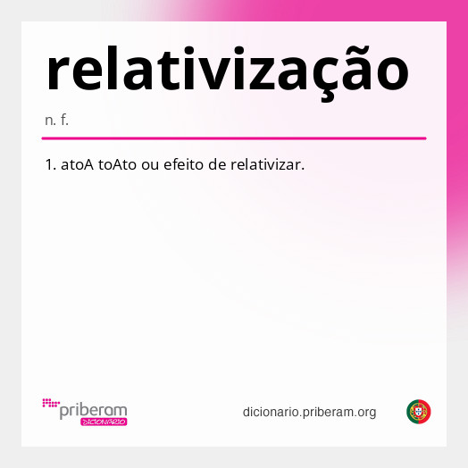 Significado de relativização