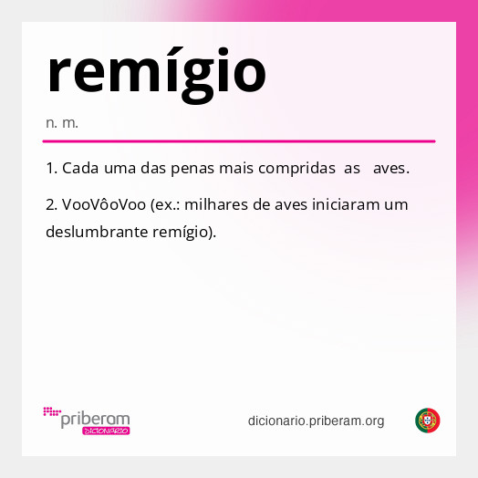 Significado de remígio