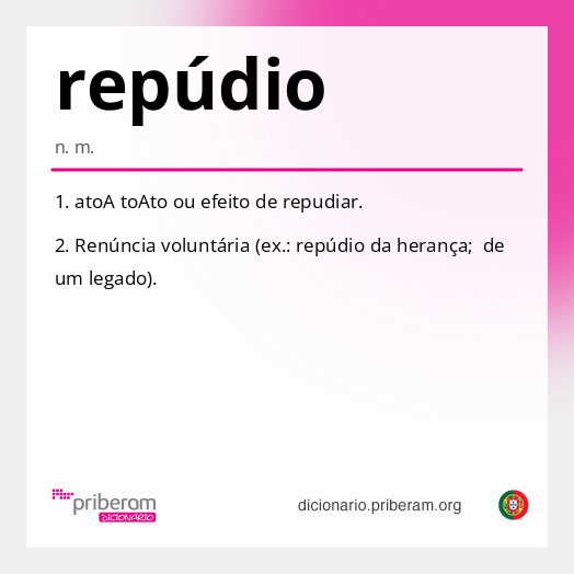 Significado de repúdio