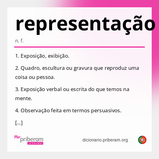 Significado de representação