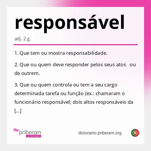 responsável