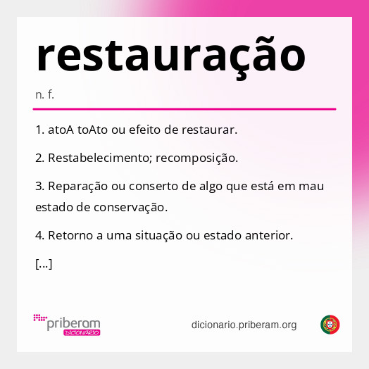 restauração