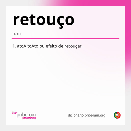 Significado de retouço