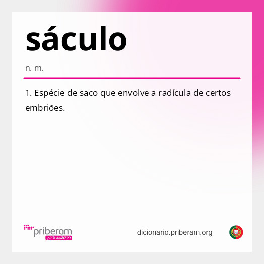 Significado de sáculo