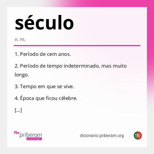 
   Significado de século