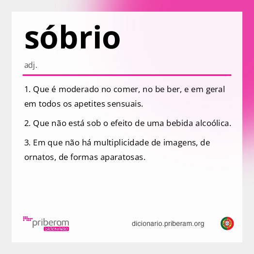 sóbrio
