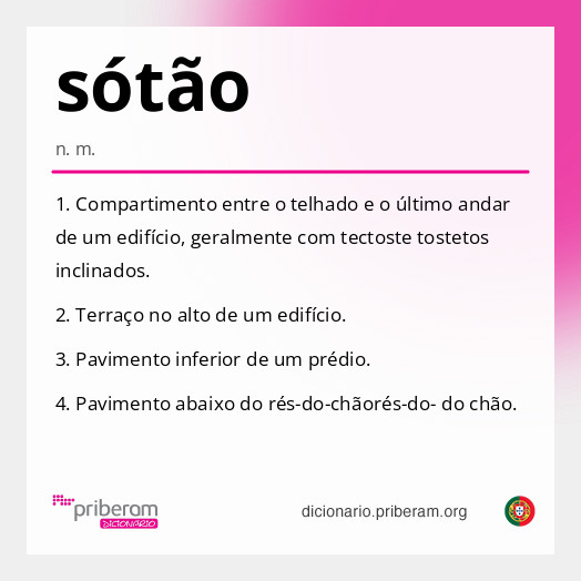 Significado de sótão