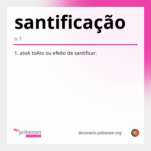 Significado de santificação