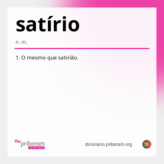 Significado de satírio