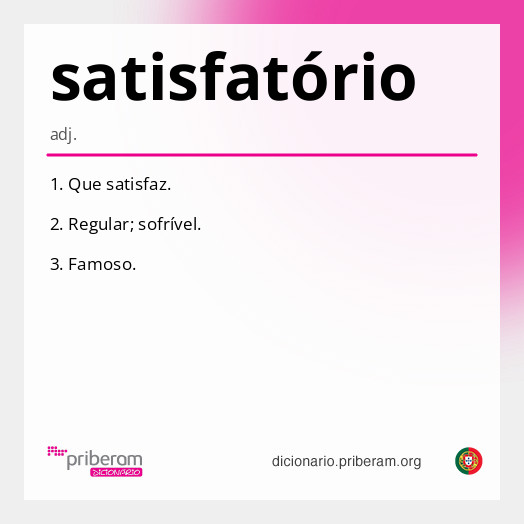 satisfatório