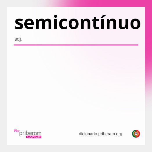 Significado de semicontínuo