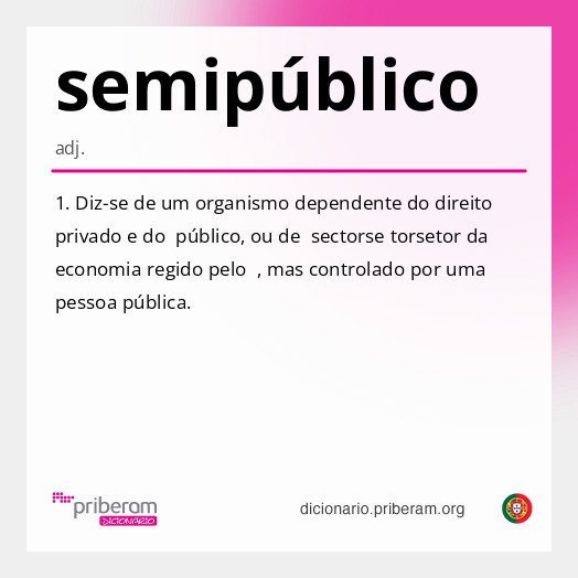 Significado de semipúblico