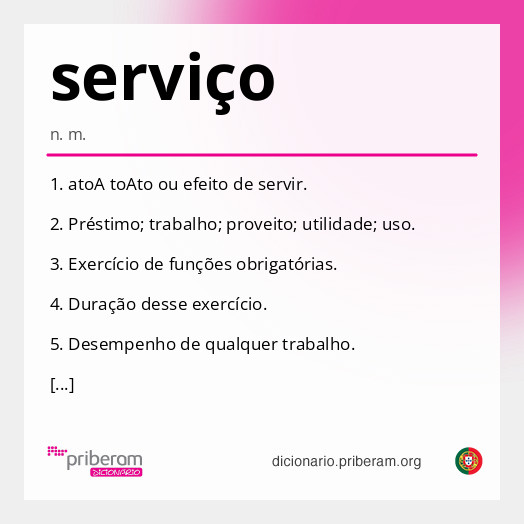Significado de serviço