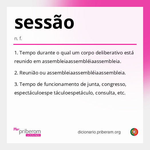 Significado de sessão
