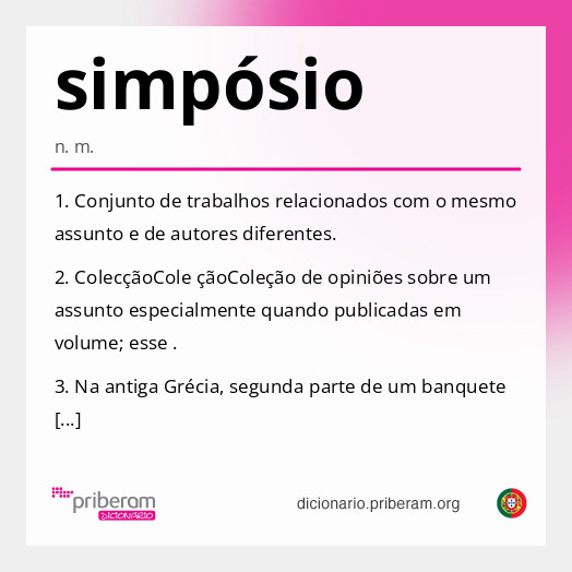Significado de simpósio