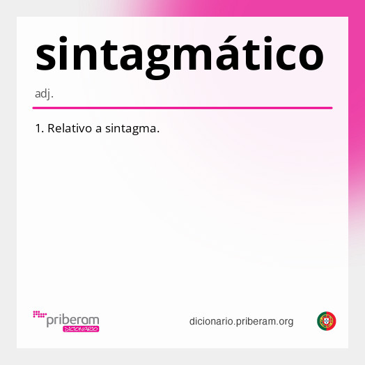 sintagmático