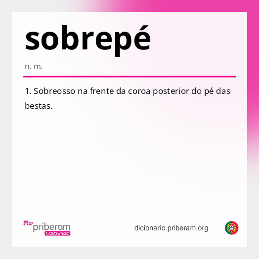 Significado de sobrepé