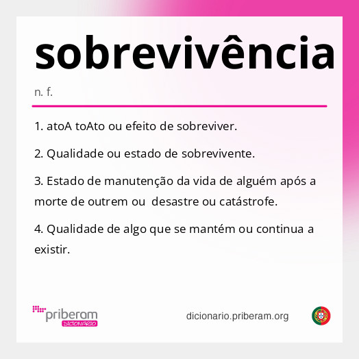 Significado de sobrevivência