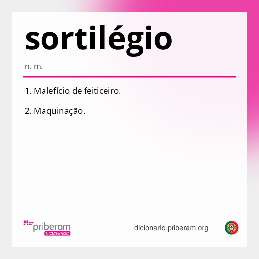 Significado de sortilégio