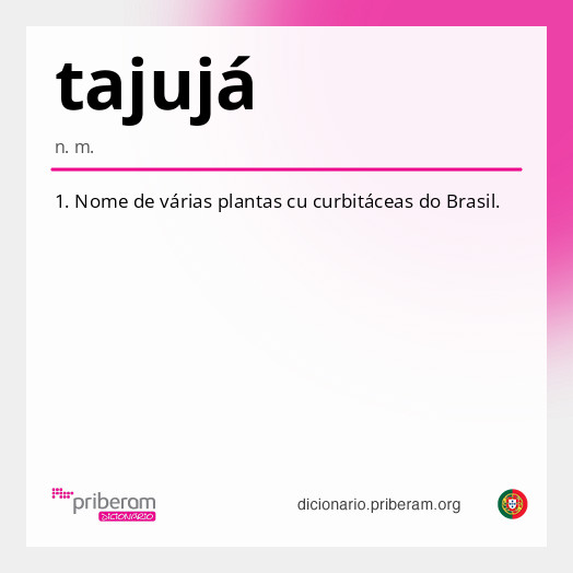 Significado de tajujá