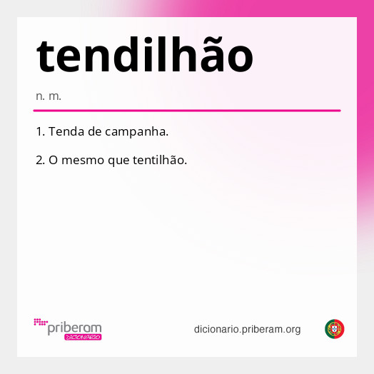 Significado de tendilhão