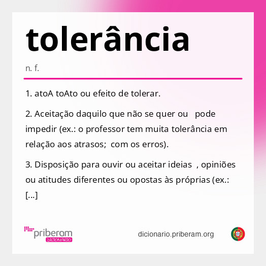 tolerância