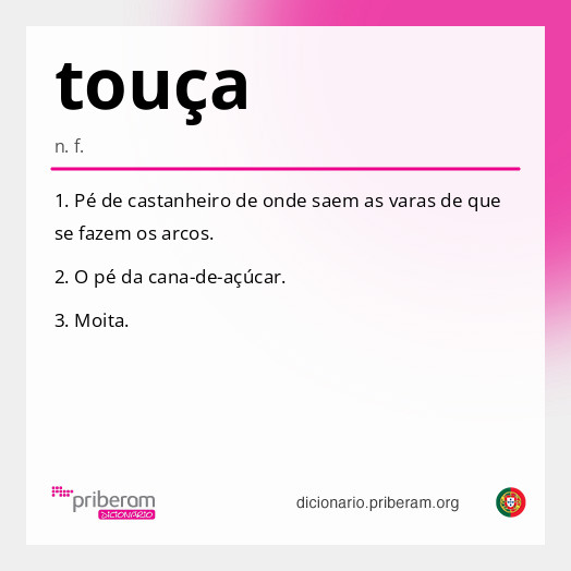 Significado de touça