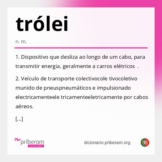 Significado de trólei