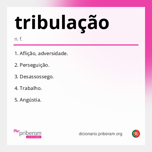 Significado de tribulação