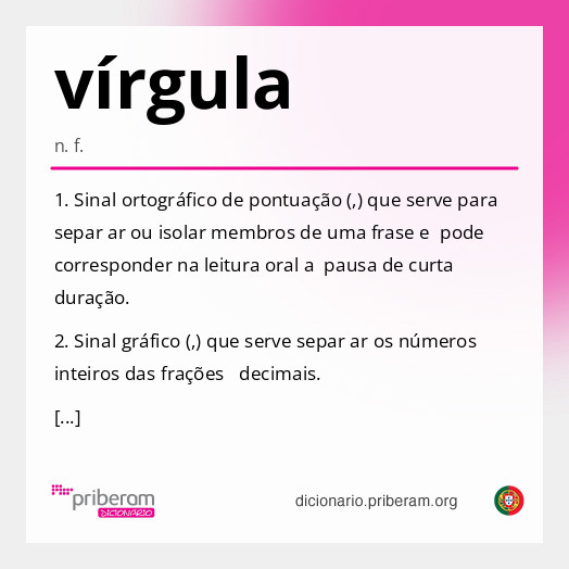vírgula