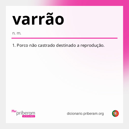 Significado de varrão