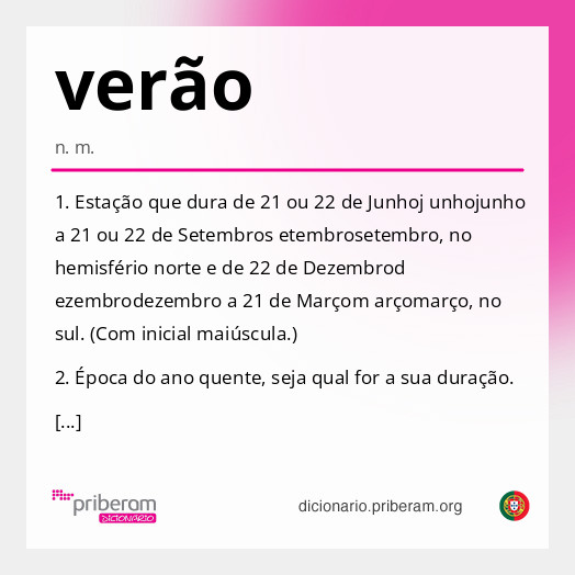 Significado de verão