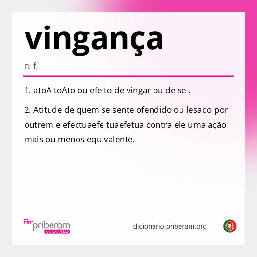 
   Significado de vingança